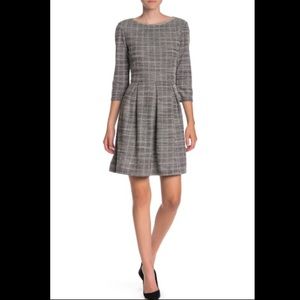 NWT Max Studio Tweed Skater Dress xs pleated